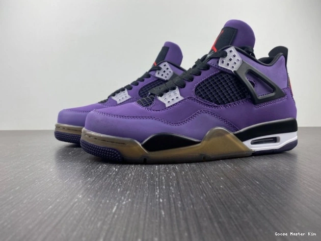 766296 FAMILY) LN4 AND PURPLE 4 JORDAN RETRO (FRIENDS SCOTT TRAVIS 0705